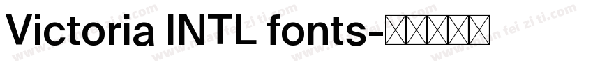 Victoria INTL fonts字体转换